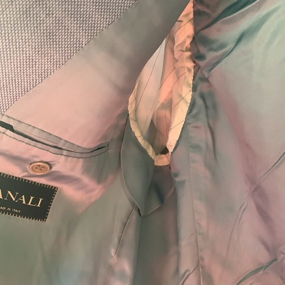 CANALI 100% New Wool Blue 2 Button Suit Sport Coat Blue 52R Italy 42R US 13220 - Picture 4 of 16